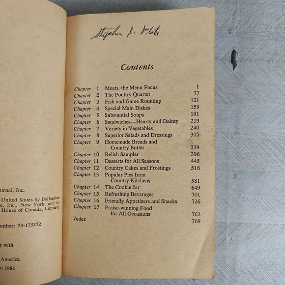 Vintage Farm Journal's Country Cookbook Revised Enlarged Edition 1981 - Picture 5 of 8